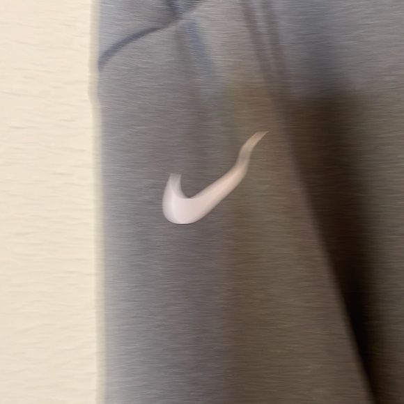 Nike Gray And White Just Do It High Neck Hoodie Size Medium - Picture 5 of 9
